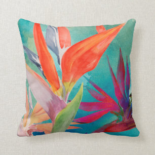 Vivid Birds of Paradise Cushion