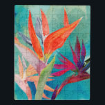 Vivid Birds of Paradise Jigsaw Puzzle<br><div class="desc">"Vivid Birds of Paradise" by Jennifer Paxton Parker. Features Birds of Paradise flowers in bright,  vivid colours.</div>