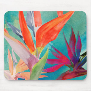 Vivid Birds of Paradise Mouse Mat