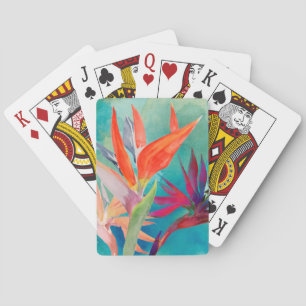 Vivid Birds of Paradise Playing Cards