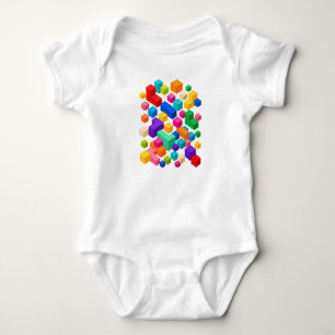 Vivid Blockscape Baby Bodysuit