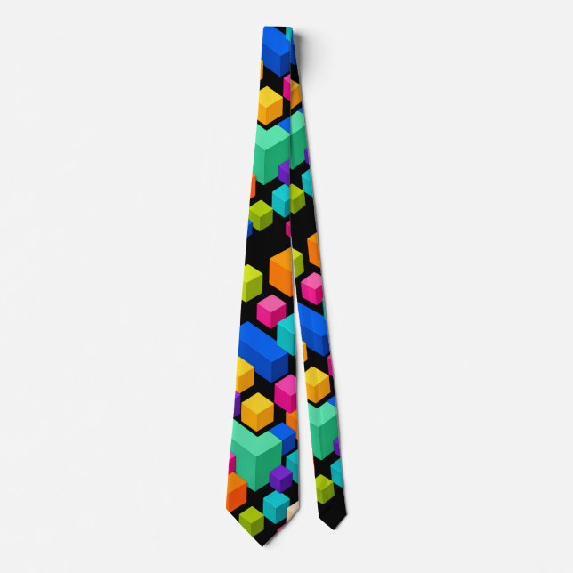 Vivid Blockscape Tie (Front)