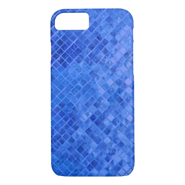 vivid blue diamond metallic tile Case-Mate iPhone case (Back)