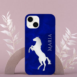 Vivid Blue Silver Horse Case-Mate iPhone 14 Case
