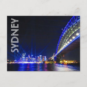 vivid blue sydney postcard