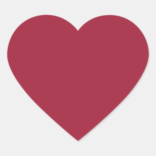 Vivid Burgundy Best Coloured Heart Sticker