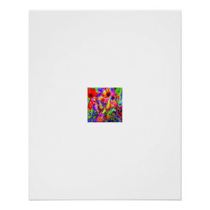 Vivid Butterfly Garden Bloom Poster