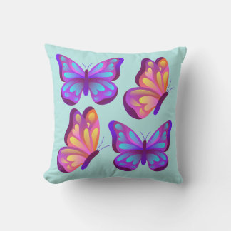 Vivid Butterfly Pop Pillow