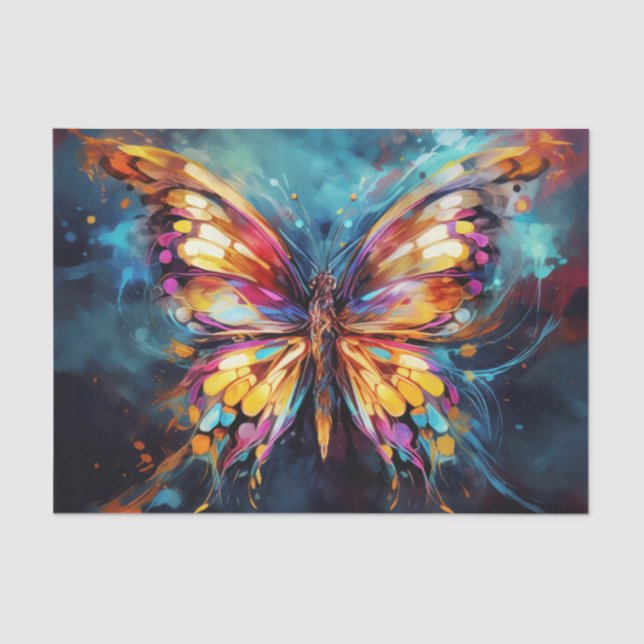 Vivid Butterfly Tissue Paper (Front)