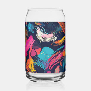 Vivid Chaos Splash Graffiti Can Glass