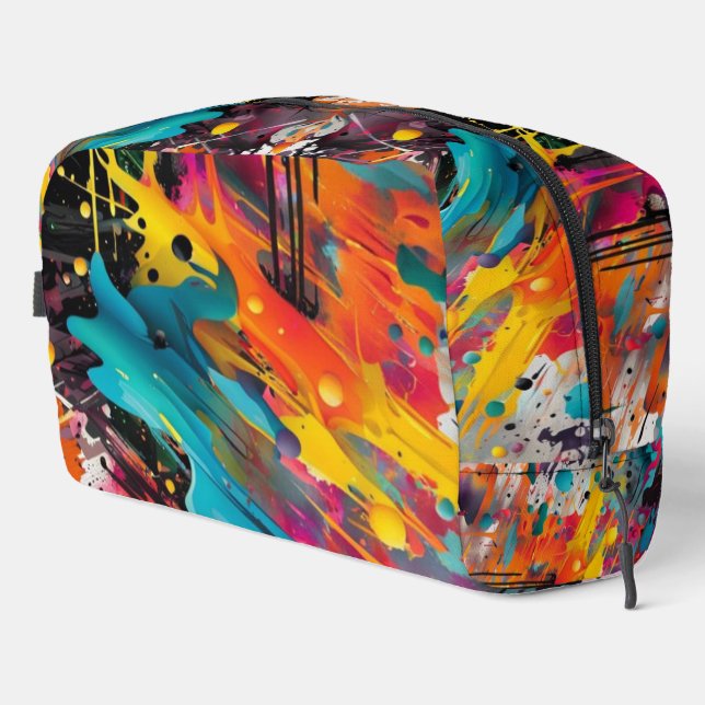 Vivid Chaos Splash Graffiti Dopp Kit (Right Corner)