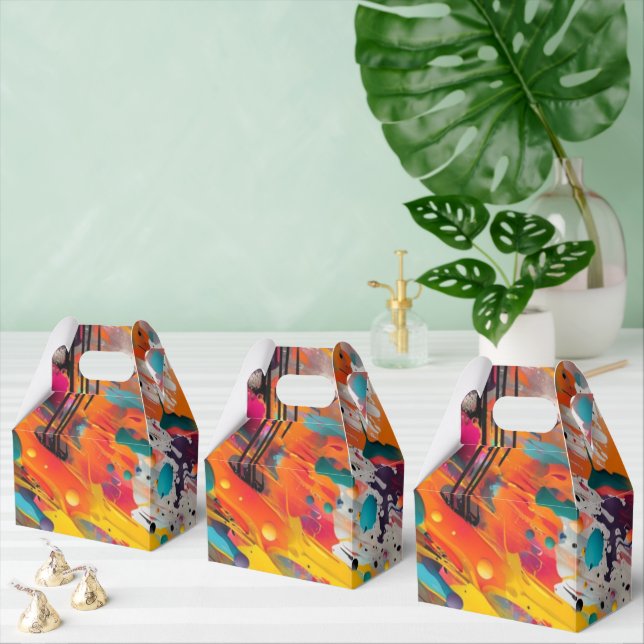 Vivid Chaos Splash Graffiti Favour Box (Multiple)