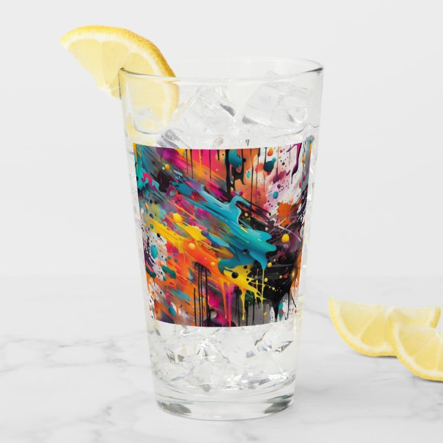 Vivid Chaos Splash Graffiti Glass (Front Ice)