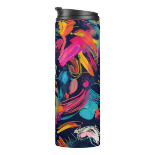 Vivid Chaos Splash Graffiti Thermal Tumbler