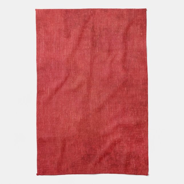 Vivid Christmas Red Holiday Home Decor Kitchen Tea Towel (Vertical)
