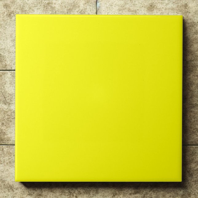 Vivid Classic Yellow #ffff00 Highlight Accent Tile (Creator Uploaded)