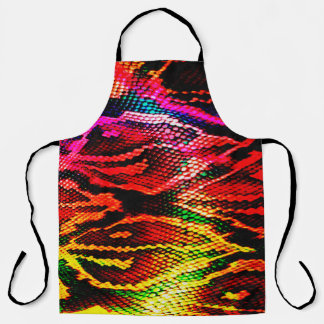 Vivid colorful pattern design made with abstract a apron