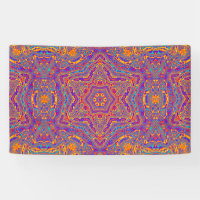 Vivid Colour Pattern Print Banner, Tarp,
