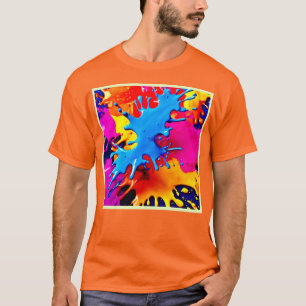 Vivid Colour Splash Art T-Shirt