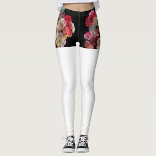Vivid colour splash in new style leggings