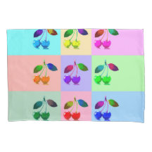 Vivid Colourful Cherries - Pop Art  