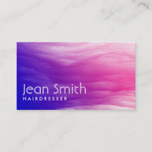 Vivid Colourful Clouds Hairdresser Business Card