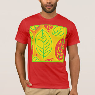 Vivid Colourful Leaves Elegance Art T-Shirt