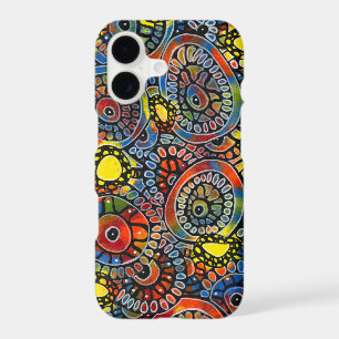 Vivid Colourful Oval Corals Original Abstract Art