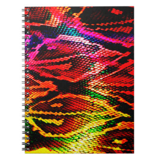 Vivid colourful pattern design made with abstract  notebook