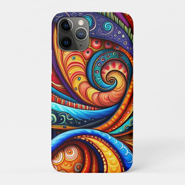 Vivid Colourful Swirls Case-Mate iPhone Case (Back)
