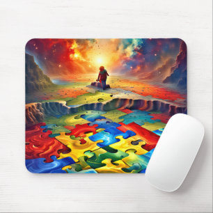 Vivid Colours Autism Mum Mousepad