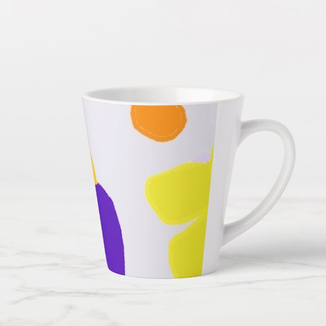 Vivid colours illustration Latte Mug (Right)