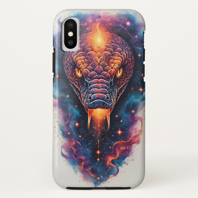 Vivid Cosmic Serpent With Expansive Space Case-Mate iPhone Case (Back)