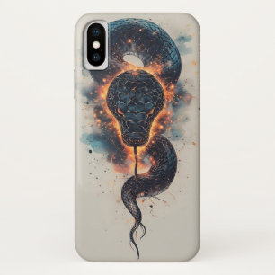 Vivid Cosmic Serpent With Expansive Space iPhone X Case