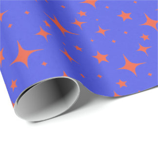 Vivid Cosmic Starry Gift Wrap