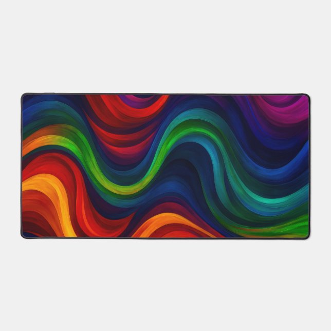 Vivid Curves Desk Mat (Front)