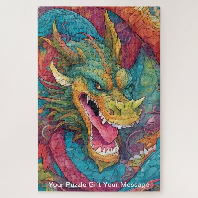 Vivid Dragon Jigsaw Puzzle (Vertical)
