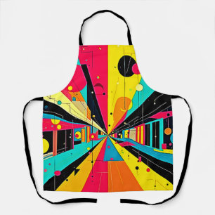 Vivid Dreams: A Neon Odyssey Apron