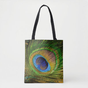 Vivid Feather Tote Bag