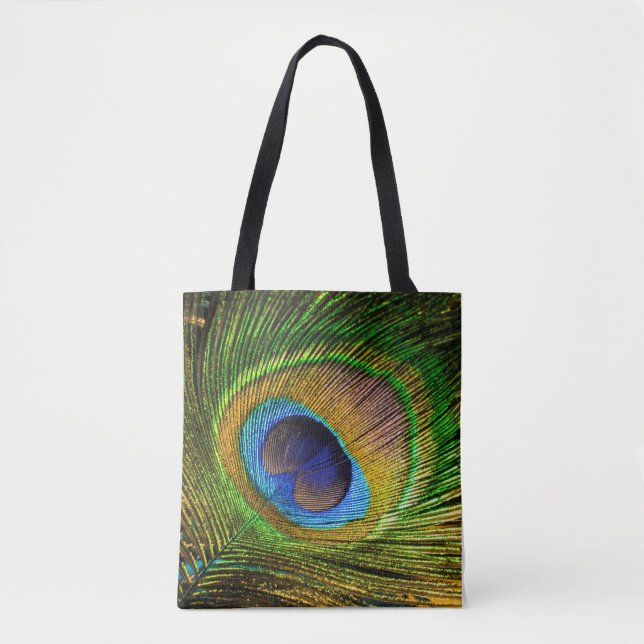 Vivid Feather Tote Bag (Front)