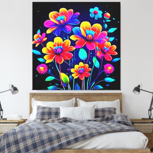 Vivid Floral Bouquet Canvas Print