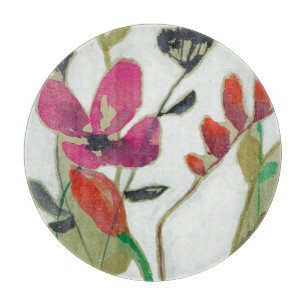 Vivid Flowers I Cutting Board