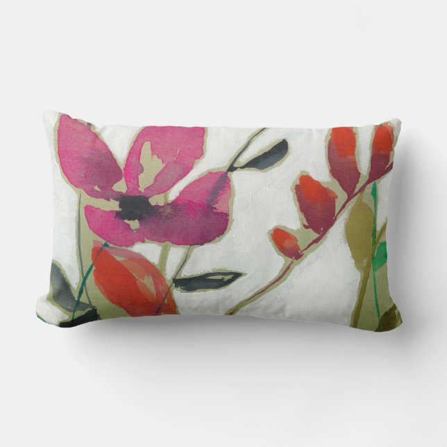 Vivid Flowers I Lumbar Cushion (Front)