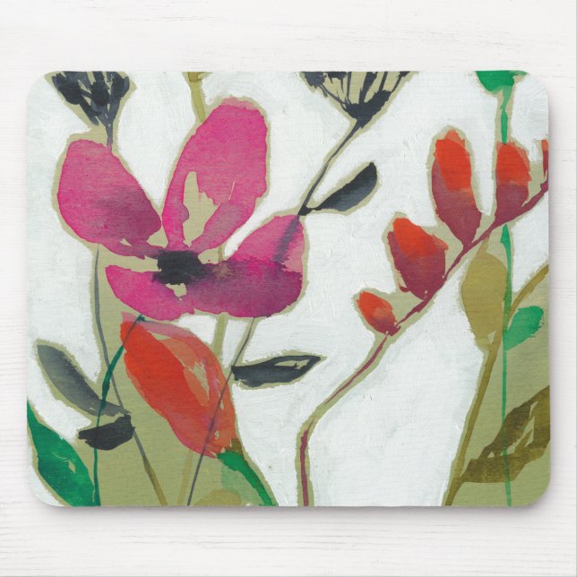 Vivid Flowers I Mouse Mat (Front)
