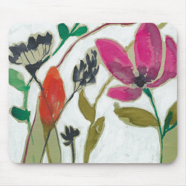Vivid Flowers Mouse Mat (Front)