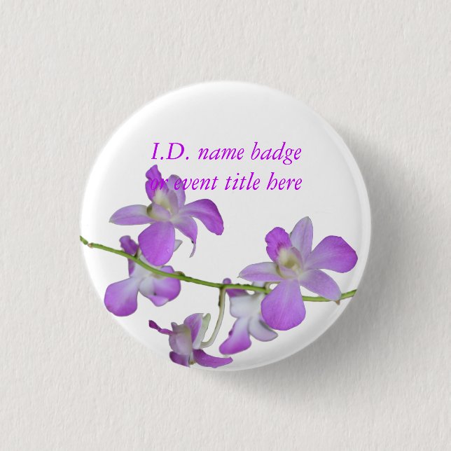 Vivid Flowers Name Badge (Front)