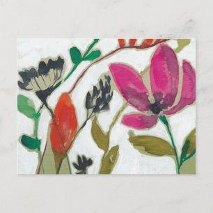 Vivid Flowers Postcard