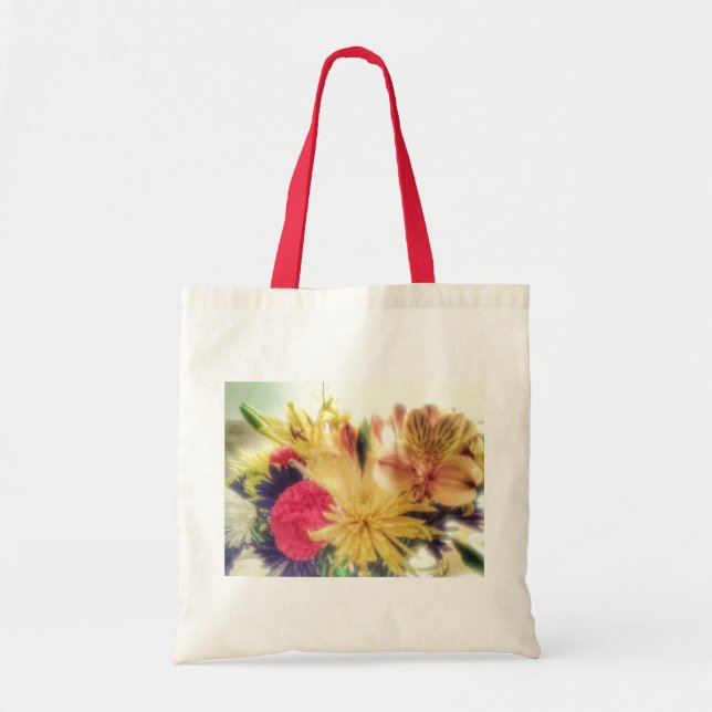 Vivid Flowers Tote Bag (Front)