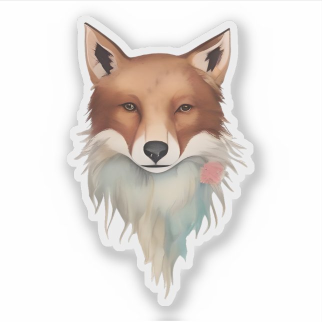 Vivid Fox Portrait – Majestic Forest Guardian (Front)