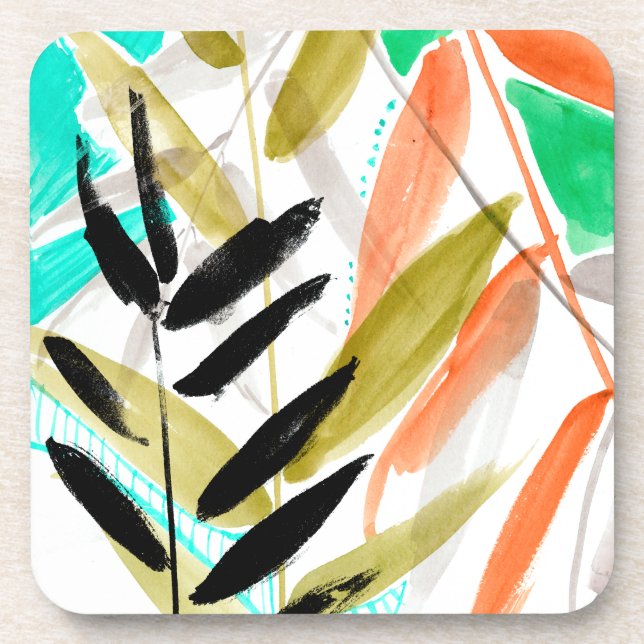 Vivid Fronds II Coaster (Front)